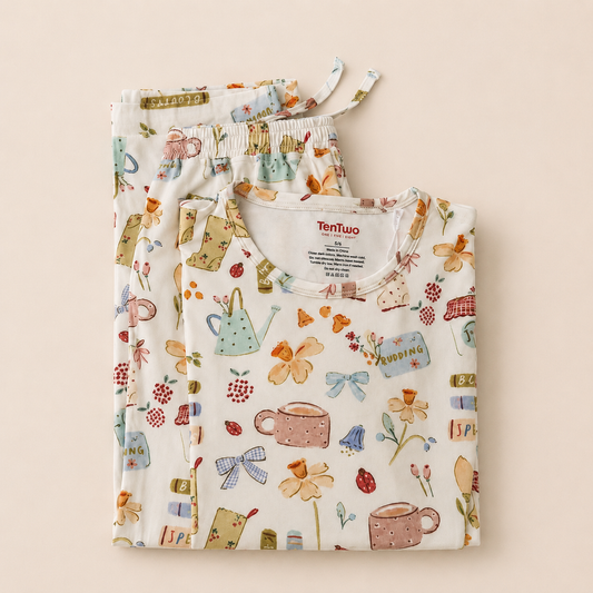 Garden Tea Girls Pajama Set